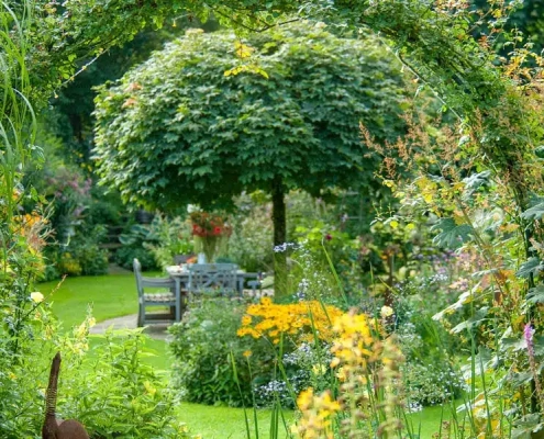 500 qm Garten gestalten